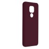 Techsuit Color Silicone Back Cover voor Motorola Moto E7 Plus / Moto G9 Play - Paars