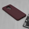Techsuit Color Silicone Back Cover voor Motorola Moto E7 Plus / Moto G9 Play - Paars