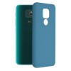 Techsuit Color Silicone Back Cover voor Motorola Moto E7 Plus / Moto G9 Play - Blauw