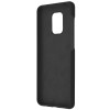 Techsuit Black Silicone Back Cover voor Xiaomi Redmi Note 9S/9 Pro - Zwart
