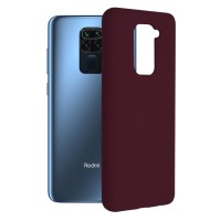 Techsuit Color Silicone Back Cover voor Xiaomi Redmi Note 9 - Paars