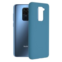 Techsuit Color Silicone Back Cover voor Xiaomi Redmi Note 9 - Blauw