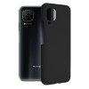 Techsuit Black Silicone Back Cover voor Huawei P40 Lite - Zwart