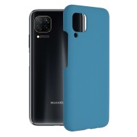 Techsuit Color Silicone Back Cover voor Huawei P40 Lite - Blauw