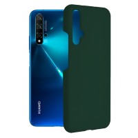 Techsuit Color Silicone Back Cover voor HONOR 20 / Huawei nova 5T - Groen