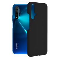 Techsuit Black Silicone Back Cover voor HONOR 20 / Huawei nova 5T - Zwart