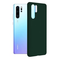 Techsuit Color Silicone Back Cover voor Huawei P30 Pro / P30 Pro New Edition - Groen