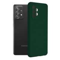 Techsuit Color Silicone Back Cover voor Samsung Galaxy A72 - Groen