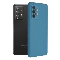 Techsuit Color Silicone Back Cover voor Samsung Galaxy A72 - Blauw