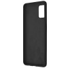 Techsuit Black Silicone Back Cover voor Samsung Galaxy A51 4G/5G - Zwart
