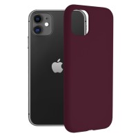 Techsuit Color Silicone Back Cover voor Apple iPhone 11 - Paars