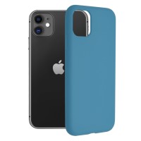 Techsuit Color Silicone Back Cover voor Apple iPhone 11 - Blauw