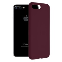 Techsuit Color Silicone Back Cover voor Apple iPhone 8 Plus/7 Plus - Paars