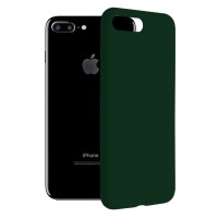 Techsuit Color Silicone Back Cover voor Apple iPhone 8 Plus/7 Plus - Groen