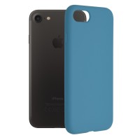 Techsuit Color Silicone Back Cover voor Apple iPhone 6/6S/7/8 / iPhone SE 2022/2020 - Blauw