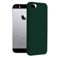 Techsuit Color Silicone Back Cover voor Apple iPhone 5/5S / iPhone SE 2016 - Groen