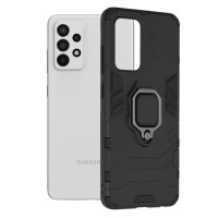 Techsuit Shield Silicone Back Cover voor Samsung Galaxy A52 4G/5G / A52s - Zwart