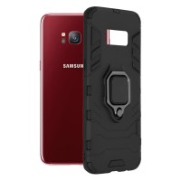 Techsuit Shield Silicone Back Cover voor Samsung Galaxy S8 - Zwart