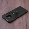 Techsuit Shield Silicone Back Cover voor Xiaomi Redmi Note 9S/9 Pro - Zwart
