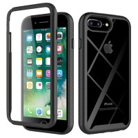 Techsuit Defense 360 Case voor Apple iPhone 6/6S/7/8 Plus - Zwart