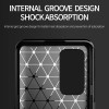 Techsuit Carbon Silicone Back Cover voor OnePlus 9 Pro - Zwart