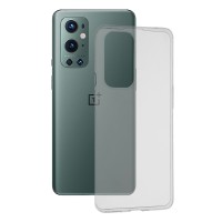 Techsuit Clear Silicone Back Cover voor OnePlus 9 Pro - Transparant