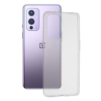 Techsuit Clear Silicone Back Cover voor OnePlus 9 - Transparant