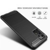 Techsuit Carbon Silicone Back Cover voor Samsung Galaxy A52 4G/5G / A52s - Zwart