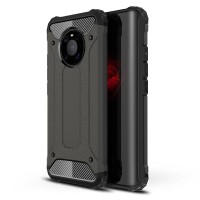 Techsuit Hybrid Armor Back Cover voor Huawei Mate 40 Pro - Zwart