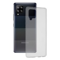 Techsuit Clear Silicone Back Cover voor Samsung Galaxy A42 - Transparant