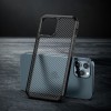 Techsuit Carbon Fuse Back Cover voor Apple iPhone 12 Pro Max - Zwart