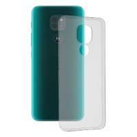 Techsuit Clear Silicone Back Cover voor Motorola Moto E7 Plus / Moto G9 Play - Transparant