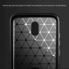 Techsuit Carbon Silicone Back Cover voor Nokia 1.3 - Zwart