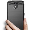 Techsuit Carbon Silicone Back Cover voor Nokia 1.3 - Zwart