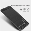 Techsuit Carbon Silicone Back Cover voor OnePlus Nord - Zwart