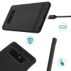 Techsuit Carbon Silicone Back Cover voor Samsung Galaxy Note 8 - Zwart