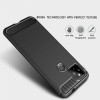 Techsuit Carbon Silicone Back Cover voor Google Pixel 5 - Zwart