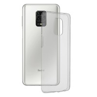 Techsuit Clear Silicone Back Cover voor Xiaomi Redmi Note 9S/9 Pro - Transparant