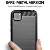Techsuit Carbon Silicone Back Cover voor Huawei Y5p - Zwart