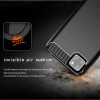 Techsuit Carbon Silicone Back Cover voor Huawei Y5p - Zwart