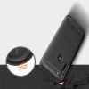 Techsuit Carbon Silicone Back Cover voor Motorola Moto G8 Power - Zwart