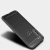 Techsuit Carbon Silicone Back Cover voor Motorola Moto G8 Power - Zwart