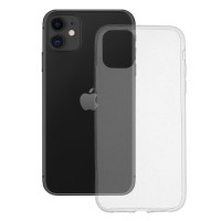 Techsuit Clear Silicone Back Cover voor Apple iPhone 11 - Transparant