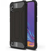 Techsuit Hybrid Armor Back Cover voor Samsung Galaxy A10 - Zwart