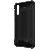 Techsuit Hybrid Armor Back Cover voor Samsung Galaxy A70/A70s - Zwart