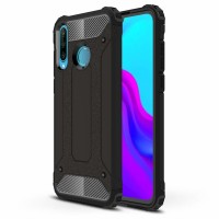 Techsuit Hybrid Armor Back Cover voor Huawei P30 Lite / P30 Lite New Edition - Zwart