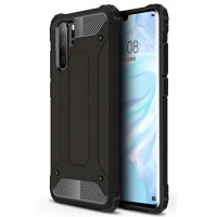 Techsuit Hybrid Armor Back Cover voor Huawei P30 Pro / P30 Pro New Edition - Zwart