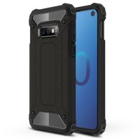 Techsuit Hybrid Armor Back Cover voor Samsung Galaxy S10e - Zwart