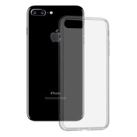 Techsuit Clear Silicone Back Cover voor Apple iPhone 8 Plus/7 Plus - Transparant