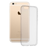 Techsuit Clear Silicone Back Cover voor Apple iPhone 6 Plus/6S Plus - Transparant